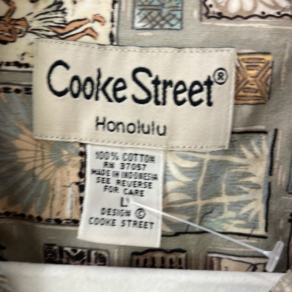Cooke Street Honolulu Hawaiian Aloha button down shirt size Large - Picture 5 of 11